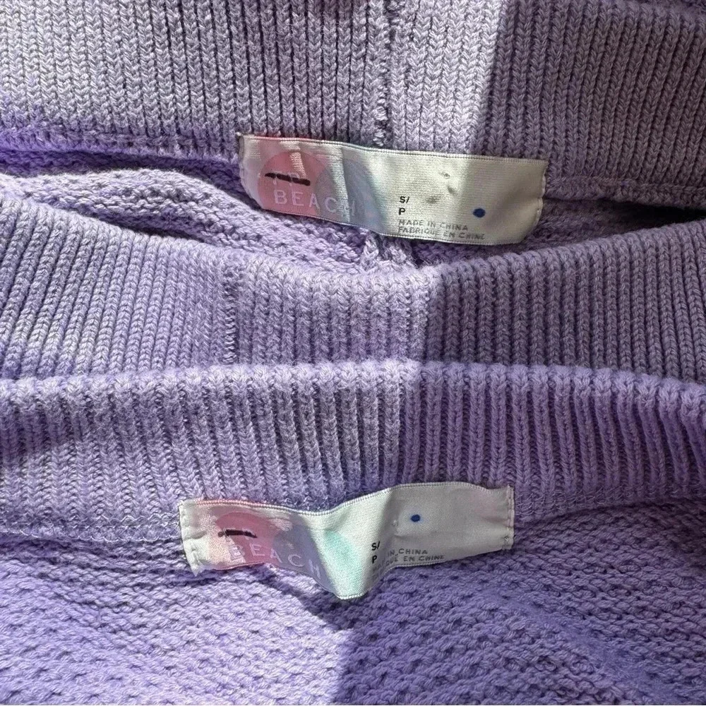 New Free People Hailee Sweater Set in Lavender Purple Size Small